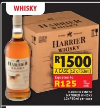 Shoprite Liquor Harrier Finest Natured Whisky 12x750ml offer