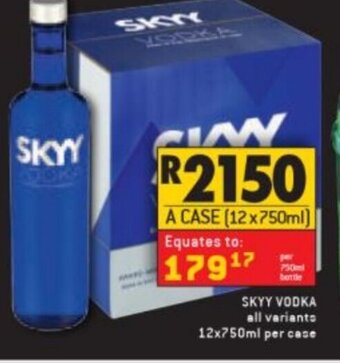 Skyy Vodka 12x750ml