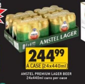 Shoprite Liquor Amstel Premium Lager Beer 24x440ml offer