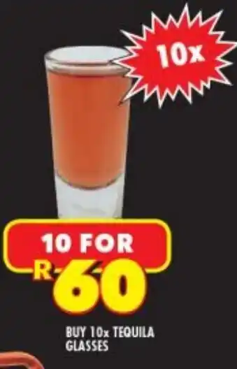 Shoprite Liquor Tequila Glasses 10x offer