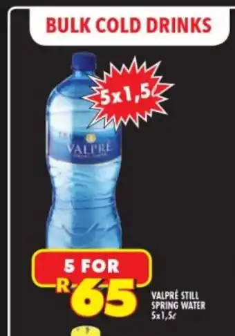 Valpré Still Spring Water 5x1,5L