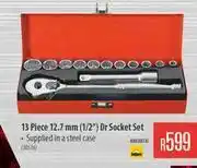 Builders Warehouse Mastercraft 13 Piece 12.7mm 1/2" Dr Socket Set offer