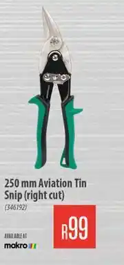 Builders Warehouse Mastercraft 250mm Aviation Tin Snip (Right Cut) offer