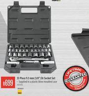 Builders Warehouse Mastercraft 33 Piece 9.5mm 3/8" Dr Socket Set offer
