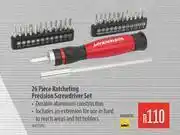 Builders Warehouse Mastercraft 26 Piece Ratcheting Precision Screwdriver Set offer