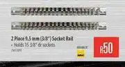Builders Warehouse Mastercraft 2 Piece 9.5mm 3/8" Socket Rail offer
