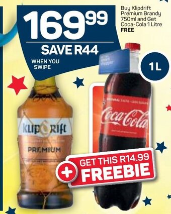 Pick n Pay Liquor Klipdrift Premium Brandy 750ml offer
