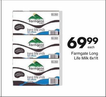 Save Farmgate Long Life Milk 6 x 1lt offer