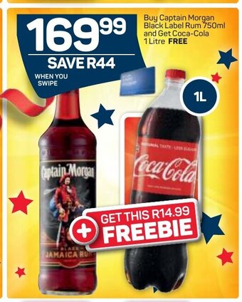 Pick n Pay Liquor Captain Morgan Black Label Rum 750ml offer