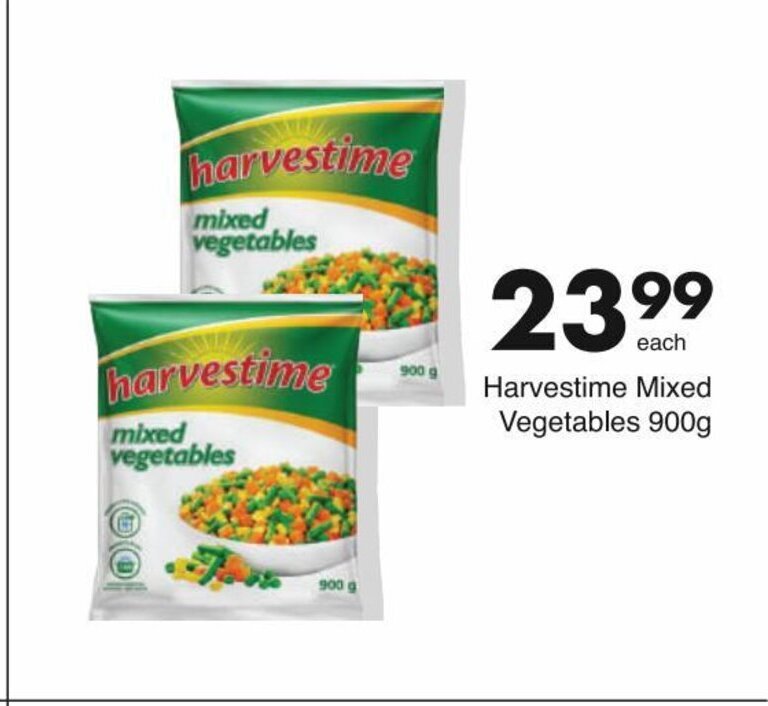 Harvestime Mixed Vegetables 900g offer at Save
