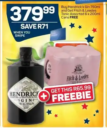 Pick n Pay Liquor Hendrick's  Gin 750ml offer