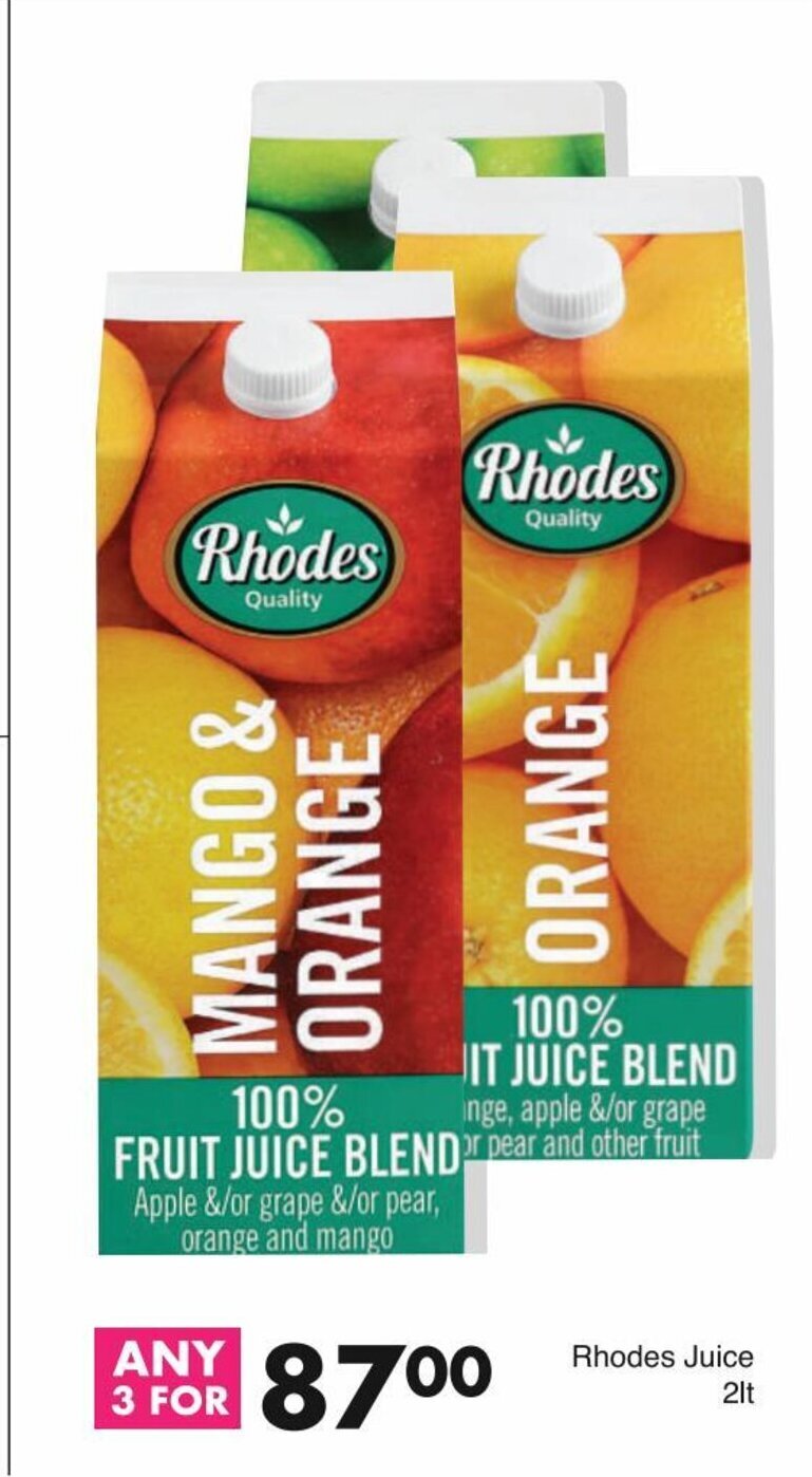 Rhodes Juice 2lt offer at Save