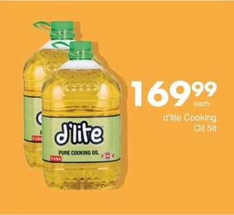 Save d'Lite Cooking Oil 5lt offer
