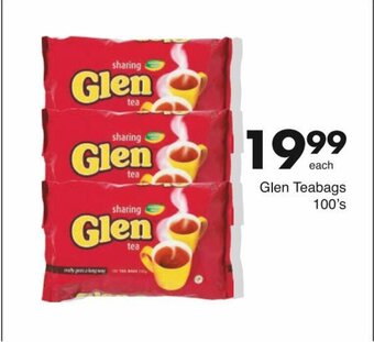 Save Glen Teabags 100's offer