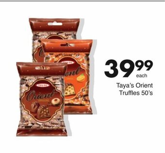 Save Taya's Orient Truffles 50's offer