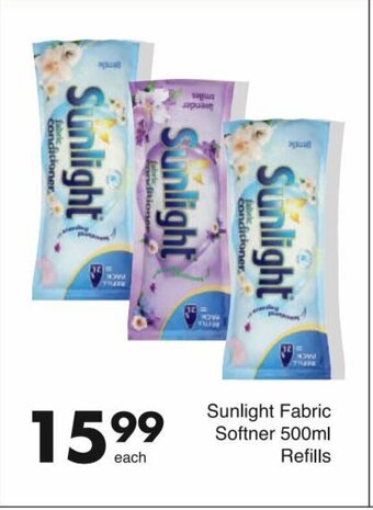 Save Sunlight Fabric Softner 500 ml Refills offer