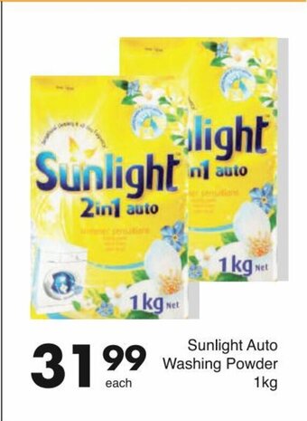 Save Sunlight Auto Washing Powder 1kg offer