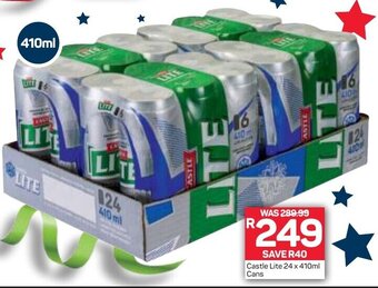 Pick n Pay Liquor Castle Lite 24x410ml offer