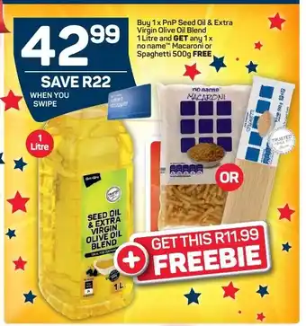 Pick n Pay PnP Seed Oil & Extra Virgin Olive Blend 1 Litre offer