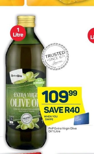 Pick n Pay PnP Extra Virgin Olive Oil 1 Litre offer
