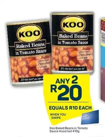 Pick n Pay Koo Baked Beans in Tomato Sauce Assorted 410g offer