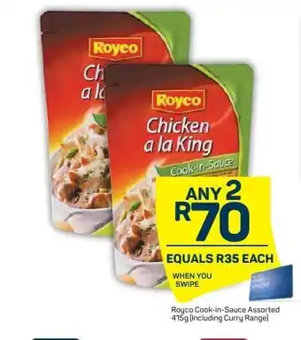 Pick n Pay Royco Pasta or Cook-in-Sauce Assorted 415g offer