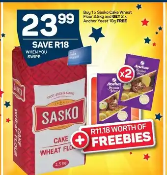 Pick n Pay Sako Cake Wheat Flour 2.5kg offer
