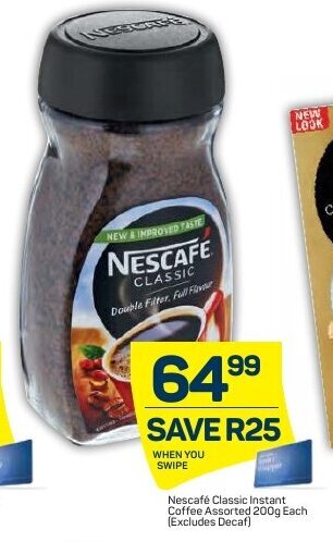 Pick n Pay Nescafé Classic Instant Coffee Assorted 200g offer