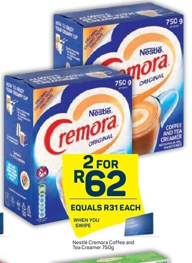 Nestlé Cremora Coffee and Tea Creamer 750g offer at Pick n Pay