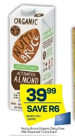 Pick n Pay Nutty Bruce Organic Dairy Free Milk Assorted 1 Litre offer
