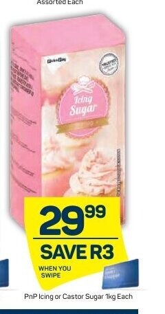 Pick n Pay PnP Icing or Castor Sugar 1kg offer
