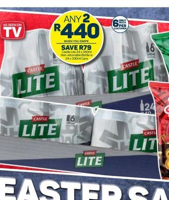 Pick n Pay Castle lite beer 2 offer