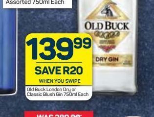 Old buck gin