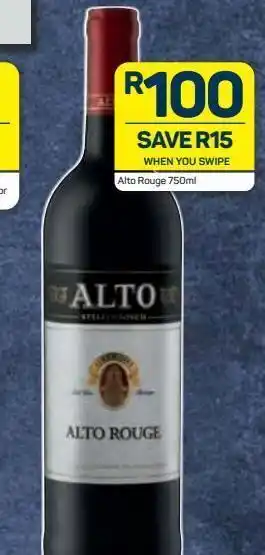Pick n Pay Hypermarket Alto wine offer
