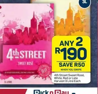 Pick n Pay Hypermarket 4th street wine 2 offer