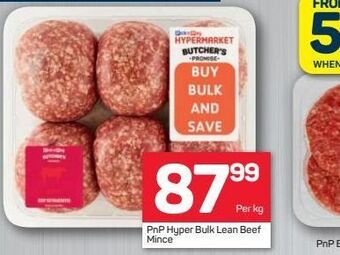 Pick n Pay Hypermarket Pnp hyper bulk lean beef mince offer