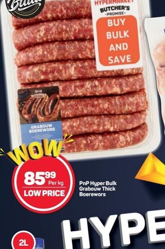 Pick n Pay Hypermarket Pnp boerewors offer