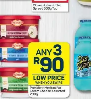 Pick n Pay Hypermarket President cream cheese 3 offer