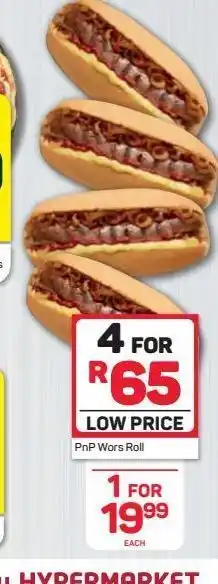 Pick n Pay Hypermarket Pnp wors roll 4 offer
