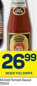 Pick n Pay Hypermarket All gold tomato sauce offer
