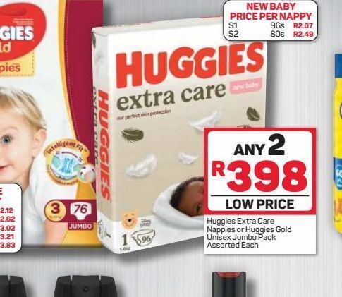 Huggies gold price at pick store n pay