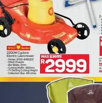 Pick n Pay Hypermarket Wolf garden lawn mower offer