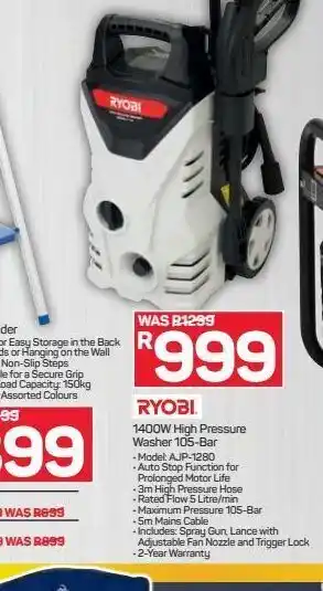 Pick n Pay Hypermarket Ryobi pressure cleaner offer