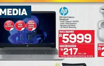 Pick n Pay Hypermarket Hp laptop offer