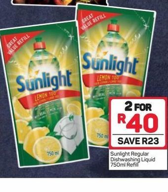 Pick n Pay Hypermarket Sunlight dishwashing liquid 2 offer