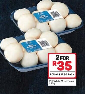 Pick n Pay PnP White Mushrooms 250g offer