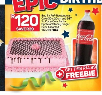 Pick n Pay PnP Rectangular Cake 30x20cm offer
