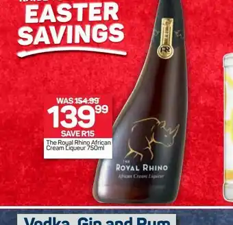Pick n Pay The royal rhino liqueur offer
