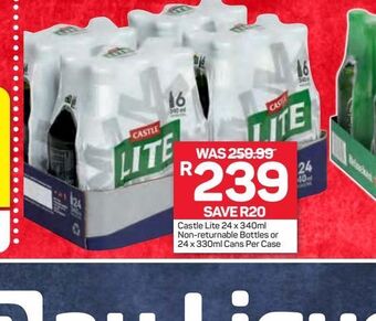 Pick n Pay Castle lite beer offer