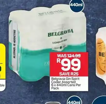 Pick n Pay Belgravia gin cooler offer